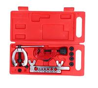 HLKSOUREZ Kit de herramientas de abocardado de tubería de 10 piezas, juego de herramientas de abocardado doble para mantenimiento de vehículos, herramienta de abocardado de reparación de