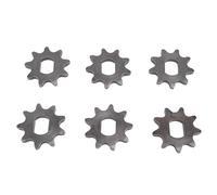 HLKSOUREZ Piñón Delantero 420 9T, piñón de Motor de Acero para Cadenas 420, diámetro Interior de 12x17 mm, Alta dureza y Rendimiento a Prueba de Desgaste, 6 piñones Delanteros de Repuesto