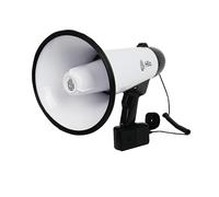 HLLO Megáfono 111dB con Sirena y Control de Volumen, Alcance 300 Metros, Micrófono Desmontable