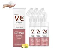 HLMULL Limpiador Facial iluminador con vitaminas Marinas Espuma limpiadora Facial con Vitamina C Limpiador Facial hidratante para Mujeres para Todo Tipo de Piel