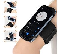 HLOMOM Brazalete Movil Running,3 en 1 Correa Brazo para Correr +Soporte Movil Bicicleta,Giratoria de 360° Desmontable, Compatible con iPhone 16/15/14/13/12/11/X/8 4.5-7 "Teléfono