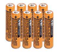 HlpiAMok NI-MH AAA Rechargeable Battery 1.2V 630mah 8-Pack AAA Batteries for Panasonic Cordless Phones, Remote Controls, Electronics