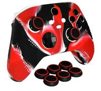 HLRAO Funda protectora antideslizante de silicona para mando de Xbox Series X/S y 6 tapas de agarre para el pulgar.