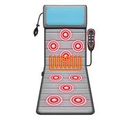 HLRTBCN Alfombra de Masaje Eléctrica Completa con Cojín de Calefacción Motores de Vibración, Cojín de Masajeador Corporal para el Cuello, Hombro, Cintura y Espalda, Colchón de Masaje