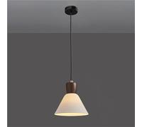 HLRTBCN Cerámico de cerámica Cubierta Luz Lina de lámpara de lámpara Blanca láctea lámpara de Colgar de Granja de Mediados de Siglo con Sala de Estar de la Isla de Cocina Sala de Estar (16 cm) Aqiong