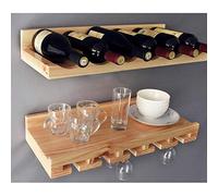 HLRTBCN Industria Rack de Vino Retro Mada de Madera Montaje Tinto Restaurante Decoración de Vino Vino Coplas Decoración del hogar/B La Belleza de la visión Viene/B Safehappy Aqiong