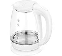 HLRTBCN Jarra de Tetera eléctrica portátil 1.8L Glass Electric Wuttle, 1800W Eco Water Wder con calefacción LED iluminada Aqiong
