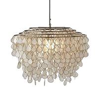 HLRTBCN Lámpara Colgante de Carcasa lámpara Colgante de Marco de Metal Dorado Moderno Creativo de Lujo de Lujo Luminoso iluminación del hogar Luces Decorativas (tamaño: b) Aqiong