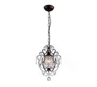 HLRTBCN Lámpara Colgante de Cristal Americano, Elegante iluminación Colgante de Hierro Forjado para el Comedor Luces Colgantes de la Isla de Cocina Aqiong