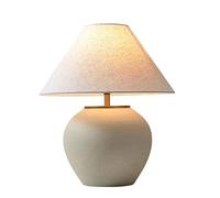 HLRTBCN Lámpara de Mesa de cerámica Hecha a Mano con decoración de Estilo Country suroeste 2 22.83''Tall tambre de batería Diseño de Granja para Sala de Estar en la Noche de la Oficina en el hogar