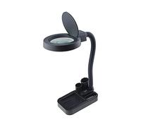 HLRTBCN Lectura de Lectura, Manos Libres 10 Veces Lupa con luz LED Brillante para Leer Lupa, educativa, investigación, lámpara de Escritorio Aqiong