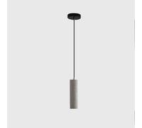 HLRTBCN Luces Colgantes de Cemento de concreto, Tubo Redondo Creativo Artículo Largo Iluminación Colgante para la Sala de Estar de la Isla de Cocina Lámpara de colgación (25 cm/9.8 Pulgadas) Aqiong