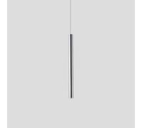 HLRTBCN Luces Colgantes Minimalistas Modernos, lámpara LED de Cilindro Cromado de Tubo Largo para Sala de Estar de Dormitorio (80 cm/31.4 Pulgadas) Aqiong