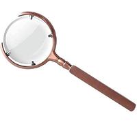 HLRTBCN Lupa Lupa Lupa magnificador Alta Potencia Lente óptica Acero Inoxidable Lupa de Lectura Antigua Libro de Lectura móvil niños 100 mm Lupa Lupa Aqiong