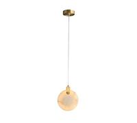 HLRTBCN Luz Colgante de mármol Redonda, lámparas Colgantes Simples nórdicas de la lámpara de latón Luces Colgantes para la Isla de Cocina Junto al Comedor Junto a la Cama Aqiong