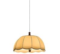 HLRTBCN Luz Colgante de Tela de Mediados de Siglo, lámpara Colgante Grande con Madera de Nogal con lámpara de araña de 3 Colores para el Pasillo del Comedor de la Isla Aqiong