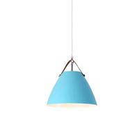 HLRTBCN Luz de Colgante Creativo de la Granja de Hierro, lámpara Colgante de Metal Colorida Moderna para el Dormitorio de Comedor de Sala de Estar (Azul) Aqiong