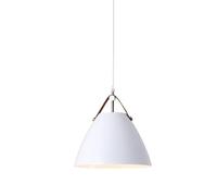 HLRTBCN Luz de Colgante de casa de Campo de Hierro Creativo, lámpara Colgante de Metal Colorida Moderna para el Dormitorio de Comedor de Sala de Estar (Blanco) Aqiong