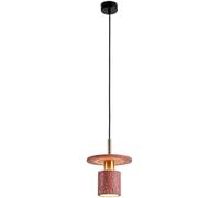 HLRTBCN Luz de Colgante de mármol Lámpara Colgante Moderna Cable Ajustable G9 Base de araña de cabecera Individual para el Dormitorio de la Isla de la Cocina Comedor de Restaurante Bar (Rojo) Aqiong