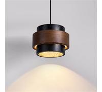 HLRTBCN Luz de Colgante de Piedra Natural Negro, lámpara Colgante de Techo de mármol rústico de Madera, araña de la Isla de Cocina Industrial con Base E27 para la Isla de la Cocina. Aqiong