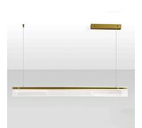 HLRTBCN Luz de Colgante LED de Metal Rectangular Moderno para Comedor para Comedor lámpara de Techo Simple y Elegante con Tono de Panel acrílico Ideal para Isla de Cocina o iluminación Larga de Mesa