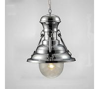 HLRTBCN Luz de Colgante Retro Luces industriales y tazón de Campo/tazón ovfo Tono de Bronce de Metal d Techo luz para Sala de Estar de la Sala Aqiong