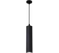 HLRTBCN Moderno 3W Long Black Pendse Bar Light Tube LED Line Cocina Luz Colgante sobre la Isla Square Sencillo Lámpara de suspensión de la lámpara Colgante de Techo pequeño para el Restaurante del
