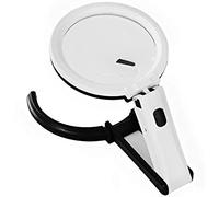HLRTBCN Mupaje, 2X 5X Soporte de Lupa Grande - lámpara de Lupa de Trabajo Soporte de Montaje de la luz de Montaje de lámpara de Lupa Libre con 12 Luces LED de Ahorro de energía - para Leer Aqiong