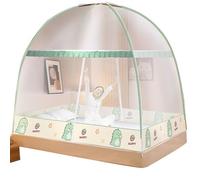 HLRTBCN Neta de Mosquitos portátiles para Cama, Carpa emergente con Doble Entrada, Ideal para colchón de tamaño Rey/Queen, Red de Insectos de Campamento de Viajes liviano y Plegable (1.5x2.0m) Aqiong