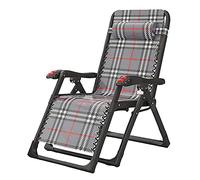 HLRTBCN Silla de Cubierta Plegable portátil, Silla de salón de balcón jardín Solar, con reposacabezas extraíbles y Rejilla de Tubo Gruesa, sillón de Ocio de Respaldo Ajustable (a) (b) Aqiong