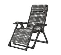 HLRTBCN Silla de Cubierta Plegable portátil, Silla de salón de balcón jardín Solar, con reposacabezas extraíbles y Rejilla de Tubo Gruesa, sillón de Ocio de Respaldo Ajustable (a) (c) Aqiong