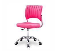 HLRTBCN Silla de Oficina de Oficina ergonómica, Silla de computadora sin reposacabezas Silla de Escritorio Respaldo de Respaldo Comodidad sedentaria de Hotel pequeño Silla giratoria (Color: c) Aqiong