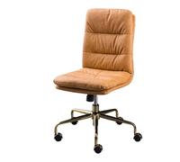 HLRTBCN Silla de Oficina ergonómica Tarea s Escritorio de Cuero Transpirable Desk giradoras Ajustables sin reposabrazos Aqiong
