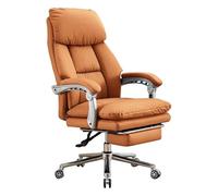 HLRTBCN Silla de Oficina ergonómica Trabajo de Cuero con 90 ° -170 ° Respaldo Ajustable y Escritorio retráctil girando Comodidad ejecutiva Aqiong