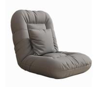 HLRTBCN Silla de salón de Chaise Interior, 5 ángulos Silla de Piso Ajustable, sofá Perezoso Plegable con Silla cómoda Acolchada para la Sala de Estar (Gris Oscuro 20.86x16.14x20.86in) Aqiong