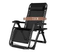 HLRTBCN Silla de salón Plegable reclinable Ajustable portátil, con portavasos y Almohadilla de algodón removible, para balcón de la casa, jardín al Aire Libre, soldadoras (Silla) (Silla) Aqiong