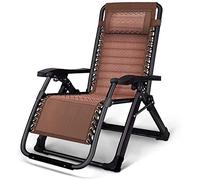 HLRTBCN Silla reclinable reclinable Silla Cero Gravity, Chaise Sun Tumba Impermeable Silla Plegable Liviana para acampando en la Playa de Patio al Aire Libre para Acampar Aqiong