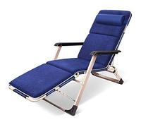 HLRTBCN Sillas de jardín Solar con Pollow, Silla al Aire Libre de Gravedad Cero de Gravedad Plegable de Cubierta Hecha de Marco de Acero para Piscina de Patio, Soportes o Playa (Navy2) (Navy1) Aqiong