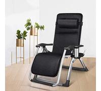 HLRTBCN Sillas de jardín Solar sillas de jardín Plegables Silla de Cero Mecedora en el hogar, Almuerzo Plegable Balbo de Dormitorio Balcón de balcón Ocio Silla fría Couch (Plata) (Plata) Aqiong