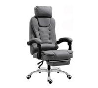 HLRTBCN Tarea de Silla de Oficina ergonómica S 360 ° Descrito Giratorio S Ángulo Ajustable 90-155 ° Reclinando con Desk de Aluminio del reposapiés Aqiong