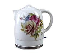 HLRTBCN Tetera de Agua con Tetera eléctrica de Tetera eléctrica portátil, Jarra de 1.8l de Tetera-Retro de Tetera, 1200W Agua rápida para té, café rápido Aqiong