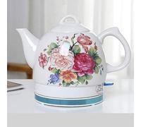 HLRTBCN Tetera de Agua de cerámica de Tetera eléctrica, Jarra de Tetera-Retro 1L, Base de Agua rápida extraíble, energía automática, Seca de hervir 1000W/c/b/b Aqiong