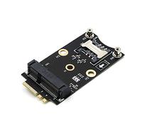 HLT Mini PCI-E a M.2(NGFF) llave A/E adaptador con ranura para tarjeta SIM para WiFi/WWAN/LTE