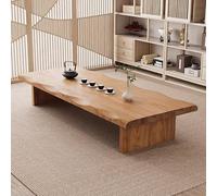 Hltdzer Mesa Café Madera Tatami Japonesa Estilo Palacio Pequeñas Mesas Madera para Sentarse en El Suelo Mesa Café Baja Tatami para Meditación, Cena(160 * 60 * 35cm/63 * 23.6 * 13.8in)