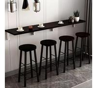 Hltdzer Mesa Comida Larga Estrecha Plegable Montada en Pared de Madera Maciza, Mesa Ordenador Ahorradora Espacio para Apartamentos Pequeños, Mesa Bar(E,80 * 30cm/31.5 * 11.8in)