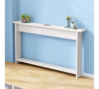 Hltdzer Mesa Consola Madera Estrecha y Larga para Detrás del Sofá Mesa Rectangular Madera contra la Pared Mesa Delgada para Parte Trasera del Sofá(White,100 * 10 * 65cm/39.4 * 3.9 * 25.6in)