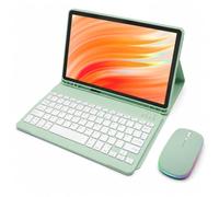 HLTOOP Funda con Teclado para Amazon Kindle Fire HD 10 Y 10 Plus (13.ª/11.ª Generación, 2023/2021), Incluye Ñ,Teclado Bluetooth Desmontable Y Portalápices,Verde