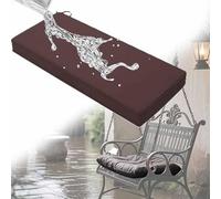 HLTQL Cojines para Bancos De Exterior,Terraza Waterproof Removable Cover,Cojines Sofa Exterior Jardin Colchoneta Banco Jardin Fijación para Columpio De Jardín(1,99 * 38 * 5cm)