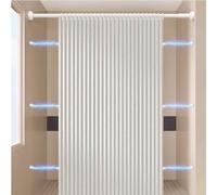 HLTQL Cortina magnética Opaca Estilo acordeón para Puerta de Armario, Plisada, Plegable, Puerta de acordeón, Divisor de habitación, Dormitorio, baño, Sala de Estar(05,W 220*H 180cm)