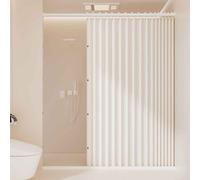 HLTQL Cortina magnética Opaca Estilo acordeón para Puerta de Armario, Plisada, Plegable, Puerta de acordeón, Divisor de habitación, Dormitorio, baño, Sala de Estar(04,W 220*H 200cm)